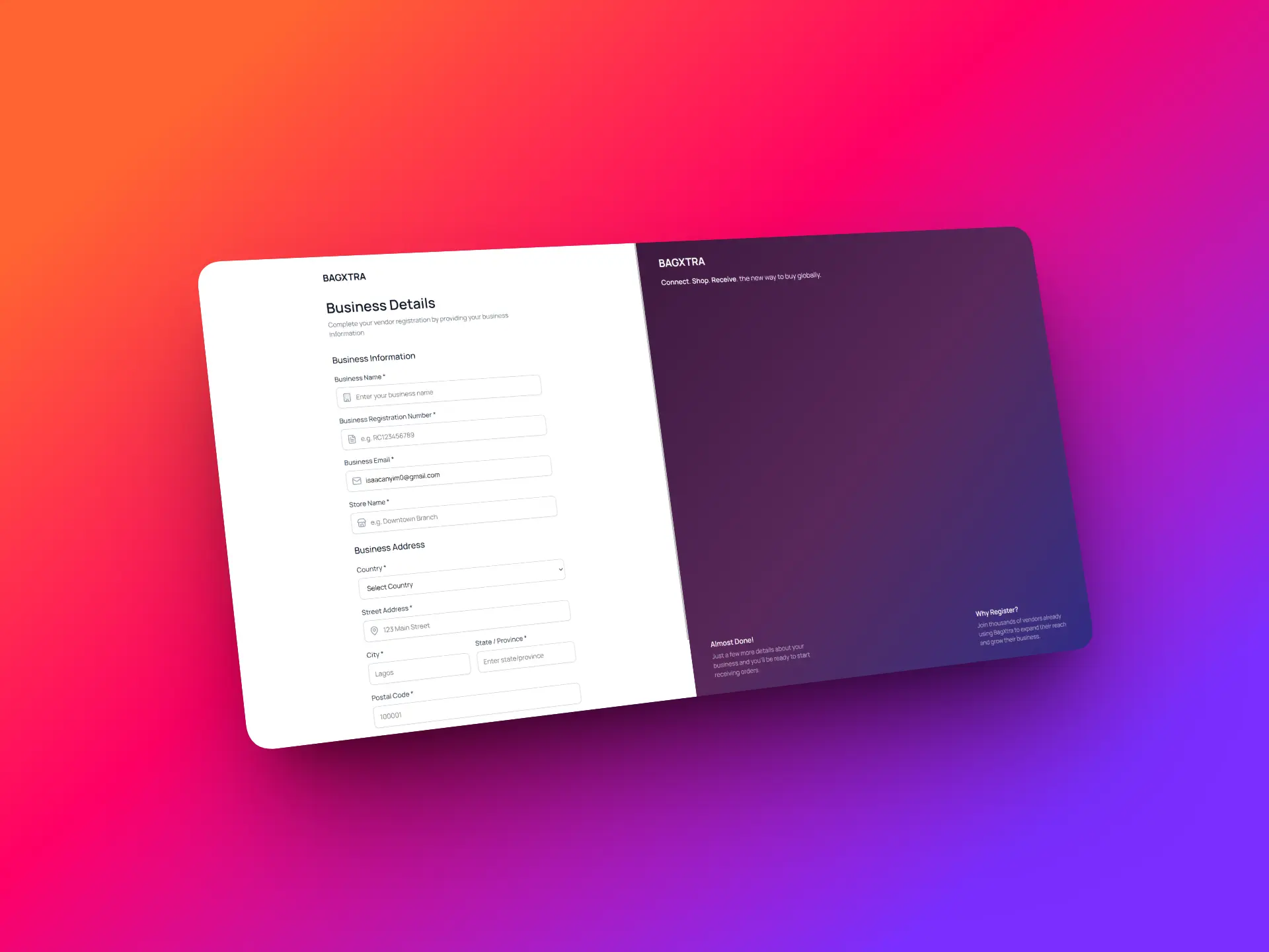 List your store mockup